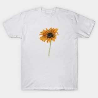 Sunflower Positive Flora Since Established Brunch Minimalist T-Shirt